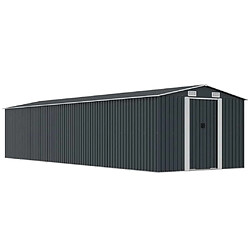 vidaXL Abri de Jardin en Métal - Anthracite - 257x779x181 cm