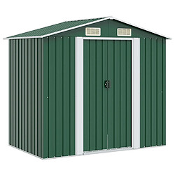 vidaXL Abri de Stockage pour Jardin - 204x132x186 cm - Vert
