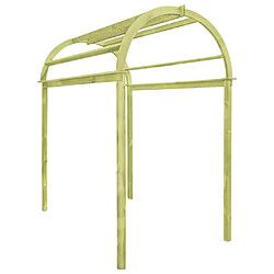 vidaXL Arche à treillis 125x150x235 cm - Bois de pin
