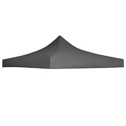 vidaXL Toit de Tente de Réception - 3x3 m - Anthracite