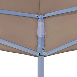 Acheter vidaXL Toit de tente de réception 3x3 m - Taupe