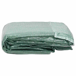 Avis vidaXL Couverture de remplacement de serre 200x450x200 cm - Vert