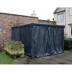 Palram Rideaux pour pergola - Gris Rideaux pour pergola - Polyester - résistants aux UV