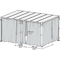 Avis Palram Rideaux pour pergola - Gris