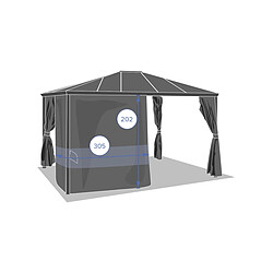 Hesperide Jeu de rideaux Belize