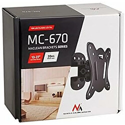 Acheter Maclean Support TV mural - Noir