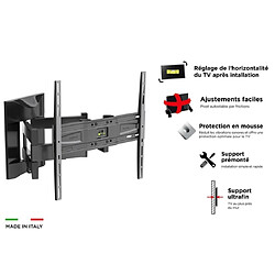 Avis Meliconi Support mural TV articulé - Noir