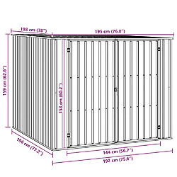 vidaXL Abri de jardin - Anthracite pas cher