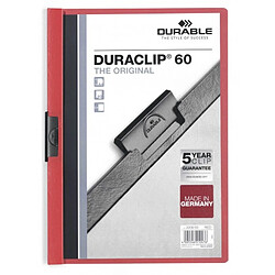 Durable Dossier Duraclip 60 - Rouge Transparent