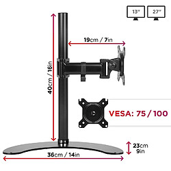 Avis Duronic DM25D1 - Support écran PC sur socle