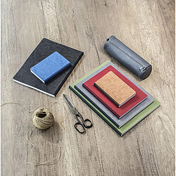 Clairefontaine Trousse ronde cuir d'agneau - Noir