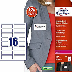 Avery Zweckform Étiquettes Nom L4783