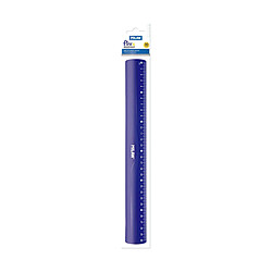 Milan Règle Flex & Resistant - Bleu Règle flexible - 30 cm - Translucide - Bleu