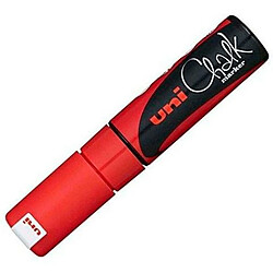 Uni Ball Marqueurs Craie Liquide PWE-8K - Rouge - 6 unités
