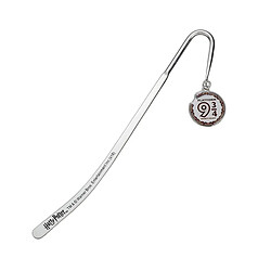 The Carat Shop Harry Potter Marque-page Platform 9 3/4 Marque-page en métal - Plaqué argent - Taille env. 15 mm