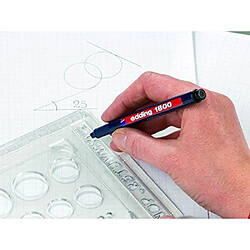 Edding e-1800 Feutre à pointe ogive 0.25mm Bleu