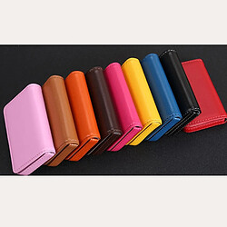 Wewoo Porte-cartes Premium PU Jaune pas cher