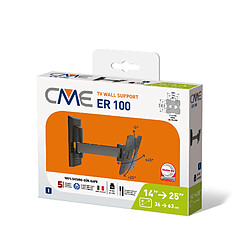 Meliconi support mural TV - Noir