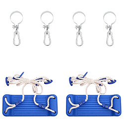 vidaXL Sièges Balançoire avec Cordes (2 pcs) - Bleu