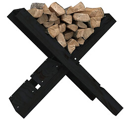 Acheter vidaXL Porte-bûches Noir