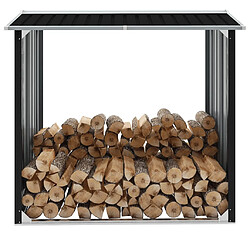 vidaXL Abri de stockage à bois - Anthracite