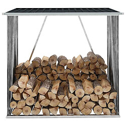 vidaXL Abri de Stockage Bois Anthracite