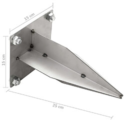 vidaXL Piquet pour colonne d'eau pas cher