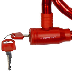 Acheter Dunlop Antivol clé vélo Rouge
