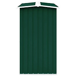 Acheter vidaXL Abri de stockage de bois Acier Vert
