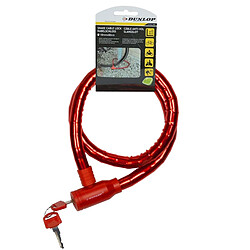 Dunlop Antivol clé vélo Rouge pas cher
