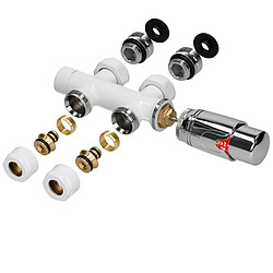 LuxeBath Set soupape thermostat connexion radiateur