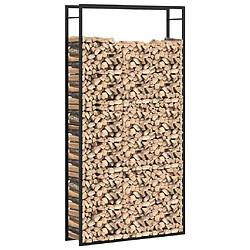 Acheter vidaXL Portant de bois de chauffage - Noir mat
