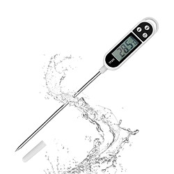 Vendos85 Thermomètre de cuisson - Blanc Noir