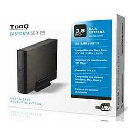 TOOQ Boîtier Externe TQE-3520B Boîtier HDD externe 3,5" - IDE/SATA - USB 2.0 - Aluminium noir