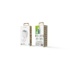 Muvit Chargeur Secteur 2 USB 24W Blanc