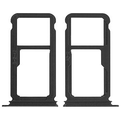 Avizar Tiroir Support Carte SIM + Micro-SD Huawei P10 Plus - Noir