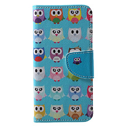 Huawei P20 Lite Etui Hiboux Étui portefeuille imprimé hiboux - Support intégré - Design coloré