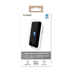 Muvit Coque + Verre Trempé iPhone 6, 7, 8, SE