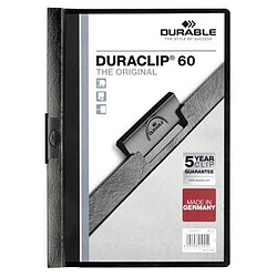 Durable Dossier Duraclip 60 Noir Transparent A4
