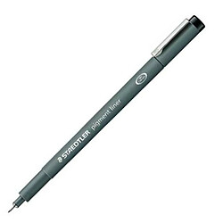Staedtler Feutres Pigment Liner 308 Noir - Lot de 10
