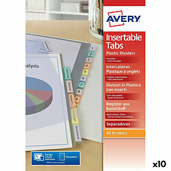 Avery Séparateurs Transparent A4