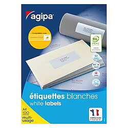 Agipa Étiquettes adresse 63,5 x 33,9 mm
