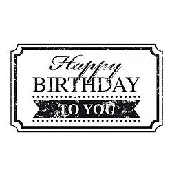 Tampon bois Artemio - Happy birthday