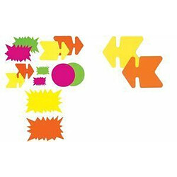 Agipa Etiquettes Carton Fluo - 16 x 24 cm - Jaune/Orange