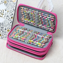 Acheter Wewoo Trousse à crayons à main avec motif 72 trous - Rose