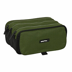 Safta Trousse Tripple - Noir Vert
