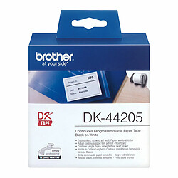 Brother Étiquettes DK-44205 - Noir/Blanc 62 mm x 30,48 m