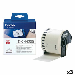 Brother Étiquettes DK-44205 - Noir/Blanc 62 mm x 30,48 m