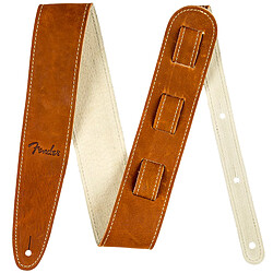 Fender Ball Glove Leather Strap 2.5" Brown
