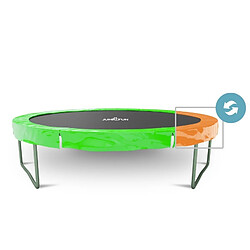 Jump4fun Trampoline 6FT Protection Ressorts Réversible - Orange/Vert